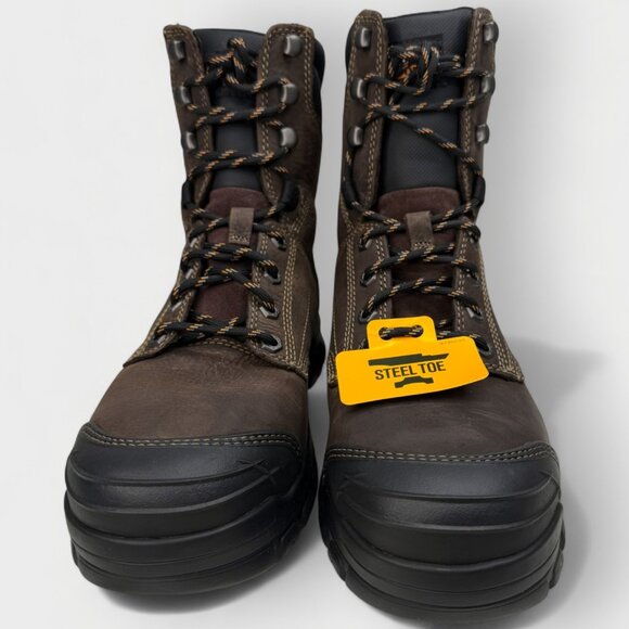 Ariat Treadfast 8in Waterproof Steel Toe Work Boot Men 8.5D Dark Brown NIB main image 6